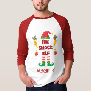 Chock elf-familjens matchande julomsutrustning i n t shirt