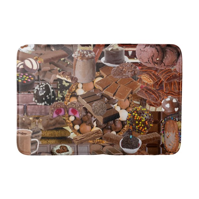 Chockablock choklad badrumsmatta (Framsidan)