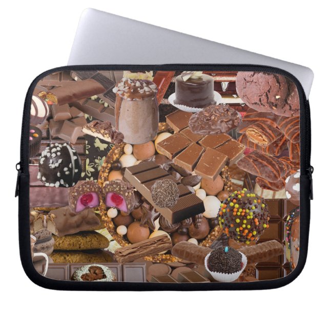 Chockablock-choklad Electronics Bag Laptop Fodral (Framsidan)