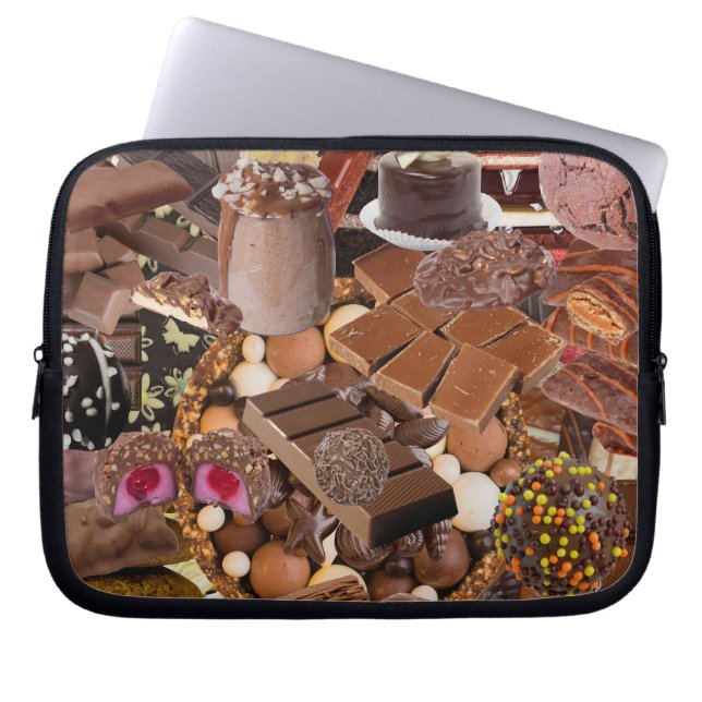 Chockablock-choklad Electronics Bag Laptop Fodral (Framsidan)