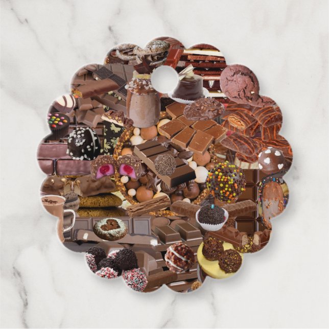 Chockablock choklad gåvor etiketter (Framsida)