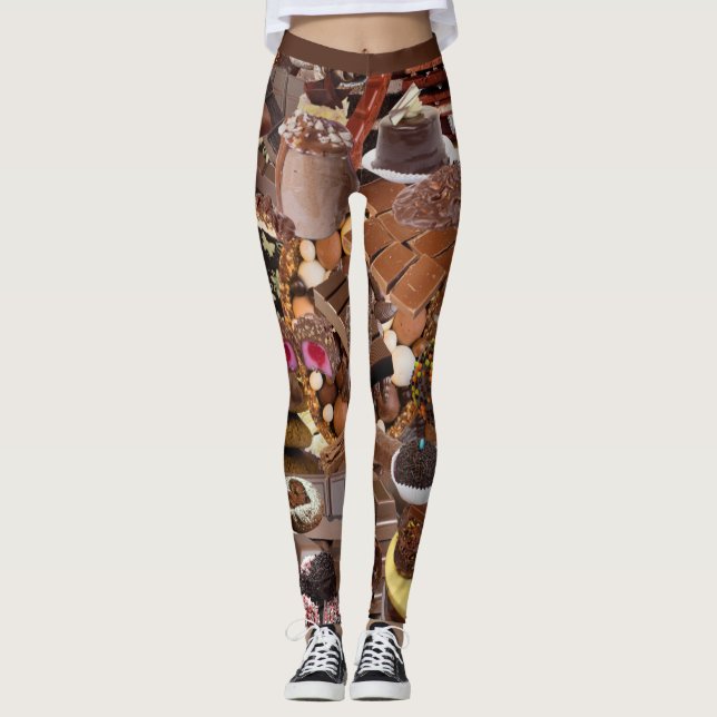 Chockablock choklad leggings (Framsida)