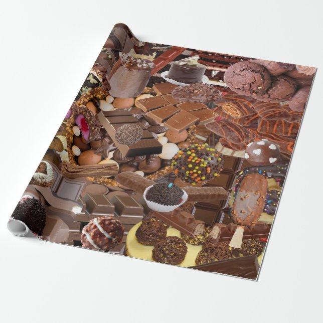 Chockablock choklad presentpapper (Utrullad)