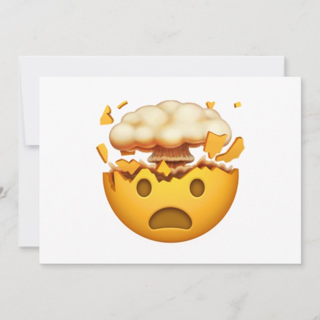 Chockad Ansikte med explosionshuvud - Emoji (Framsida)