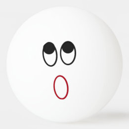 Chockad Ansikte Ping Pong Boll