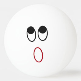 Chockad Ansikte Ping Pong Boll