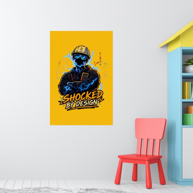 Chockad av design - högspänningselektroingenjör poster (Barnkammare 1)