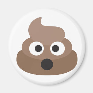 Chockad Emoji för superskoj Poop Magnet