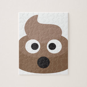 Chockad Emoji för superskoj Poop Pussel