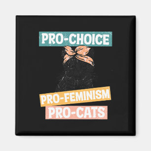 Chockad feminist Cat Mamma Reproductive Högers Pro Magnet