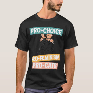 Chockad feminist Cat Mamma Reproductive Högers Pro T Shirt