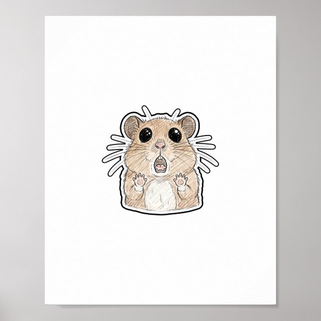 Chockad Hamster Poster (Framsidan)