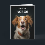 Chockad Hund Birthday Card, Funny Cute Hund Themme Kort<br><div class="desc">En lustig hund var på födelsedag. Anpassa genom att redigera födelsedagskortet med ditt eget meddelande.</div>