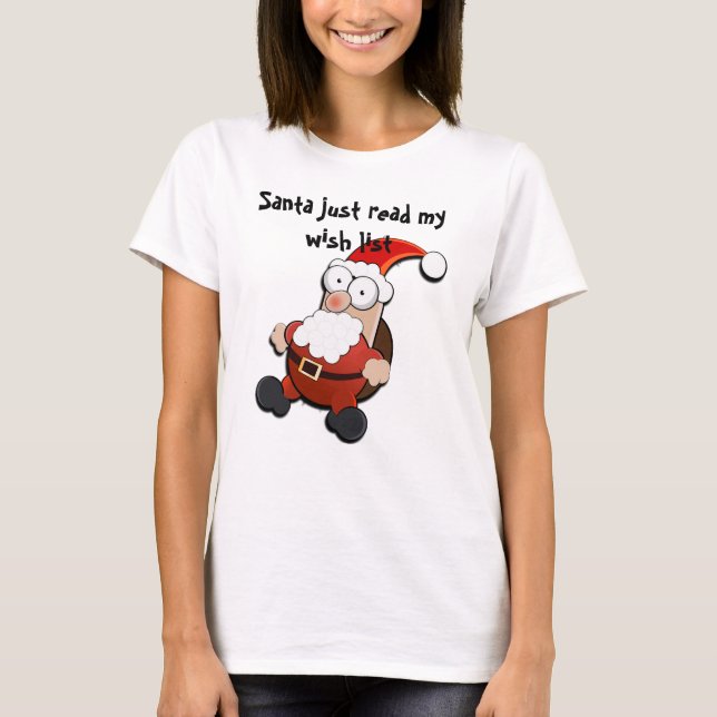 Chockad Jultomten-jul T Shirt (Framsida)