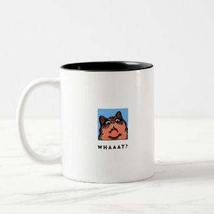 - chockad kattgrafisk design Två-Tonad mugg