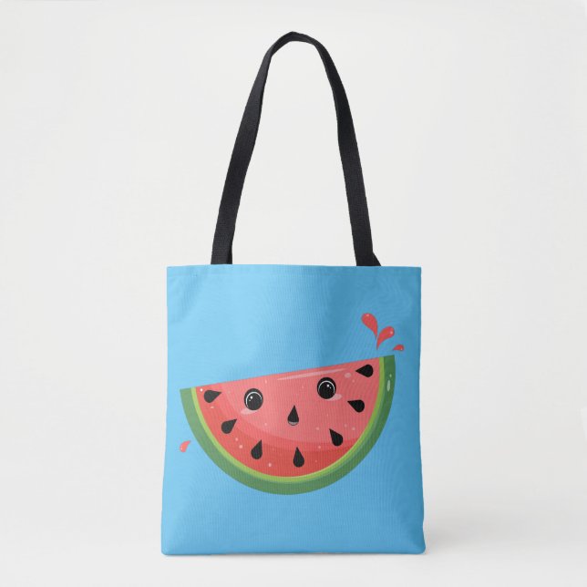 Chockad Kawaii Watermelon Tygkasse (Framsida)