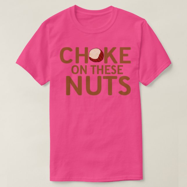 Chockad på nöt-hasselnötsporten t shirt (Design framsida)