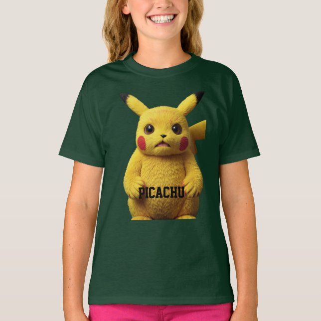 "Chockad Pikachu-registreringsbild — Utformad  T Shirt (Framsida)