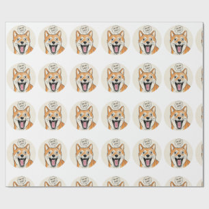 Chockad Shiba Inu "HERREGUD" - Overraskningsmeme   Presentpapper