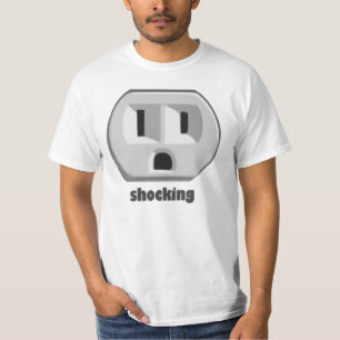 Chockerande elektricitetsvägguttag tee