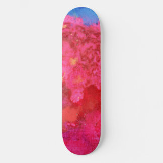 Chockerande Hett Neon Rosa Skater Girl Girl Girl G Mini Skateboard Bräda 18,5 Cm
