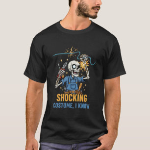 Chockerande kostym jag vet - Rolig skelett elektri T Shirt