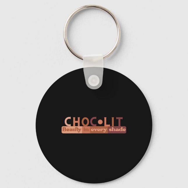 Choclit Brown Sugar Babe Afro Queen African Americ Nyckelring (Framsida)