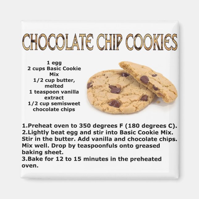 Chocloate Chip Cookies Magnet (Framsidan)