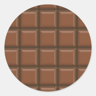 choco2 runt klistermärke