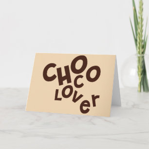 Choco Älskare Hälsning Card Kort