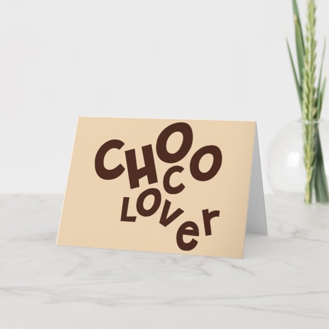 Choco Älskare Hälsning Card Kort (Framsida)