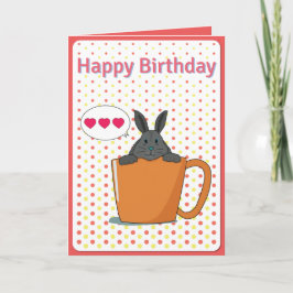 Choco bunny Grattis på födelsedagen Card Kort