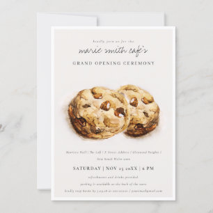 Choco Chip Cookies Café Grand Open Inbjudan