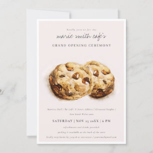 Choco Chip Cookies Café Grand Open Inbjudan