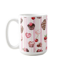 Choco Heart Large Mönster Mugg