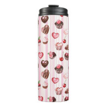 Choco Heart Large Mönster Thermal Tumbler
