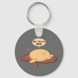 Choco Pancake Cute Älskare tillsammans Nyckelring