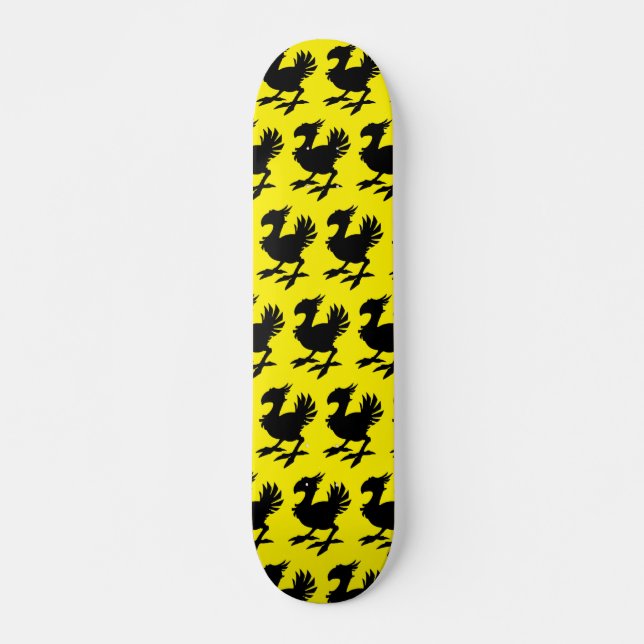 Chocobo Silhouette Skateboard (Framsida)