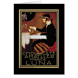 Chocolat Amatller Woman Hälsningskort