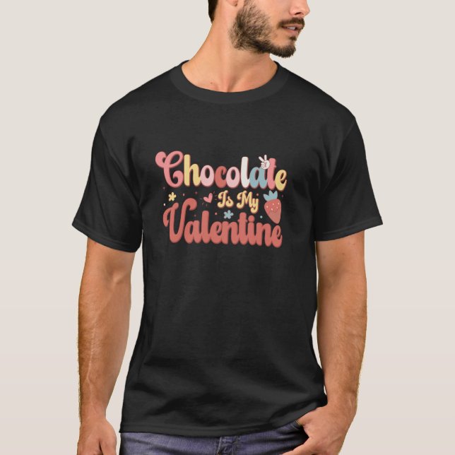 Chocolat är min hjärtans dag 20 t shirt (Framsida)