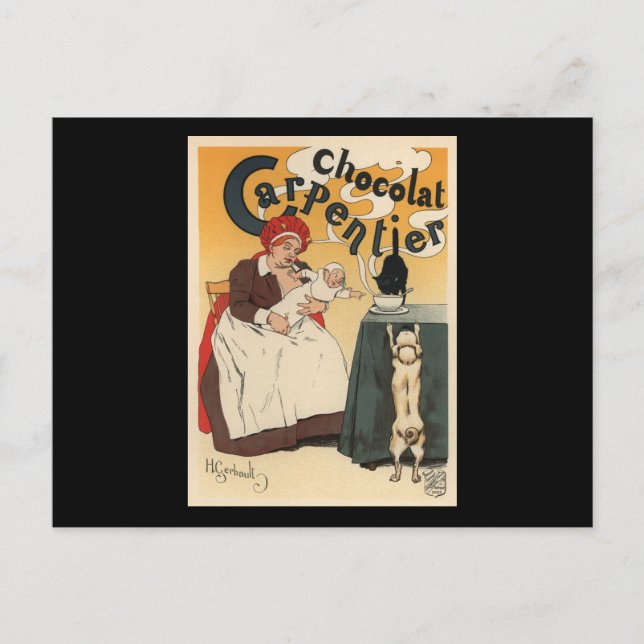 Chocolat Carpentier Vykort (Framsida)