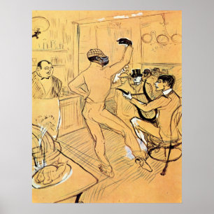 Chocolat dans vid Toulouse-Lautrec Poster