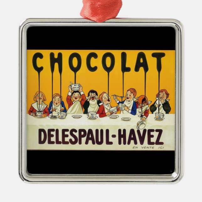Chocolat Delespaul Havez Julgransprydnad Metall (Framsidan)