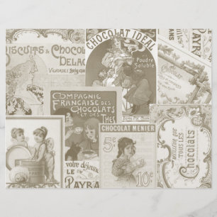 Chocolat Francais publicité Découpage et Collage