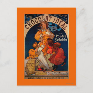 Chocolat Ideal Vintage PosterEurope Vykort