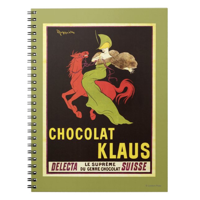 Chocolat Klaus Annons Poster Anteckningsbok Med Spiral (Framsidan)