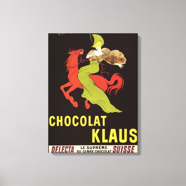 Chocolat Klaus Annons Poster Canvastryck (Framsida)
