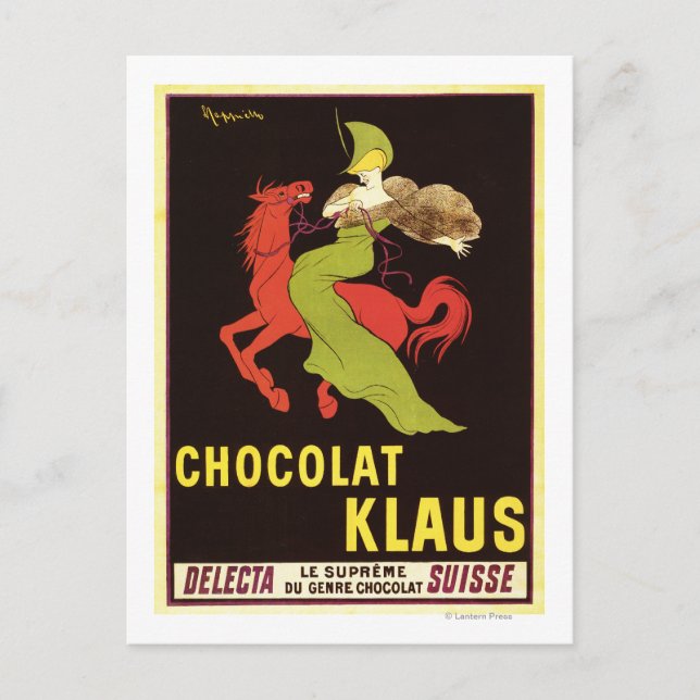 Chocolat Klaus Annons Poster Vykort (Framsida)