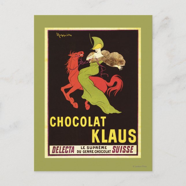 Chocolat Klaus Annons Poster Vykort (Framsida)