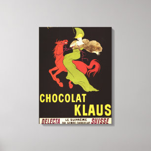 Chocolat Klaus annonseringaffisch Canvastryck